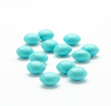 Buttons Milk Chocolate, Robins Egg Blue 25lbs product image