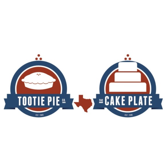 The Cake Plate/ Tootie Pie Co logo