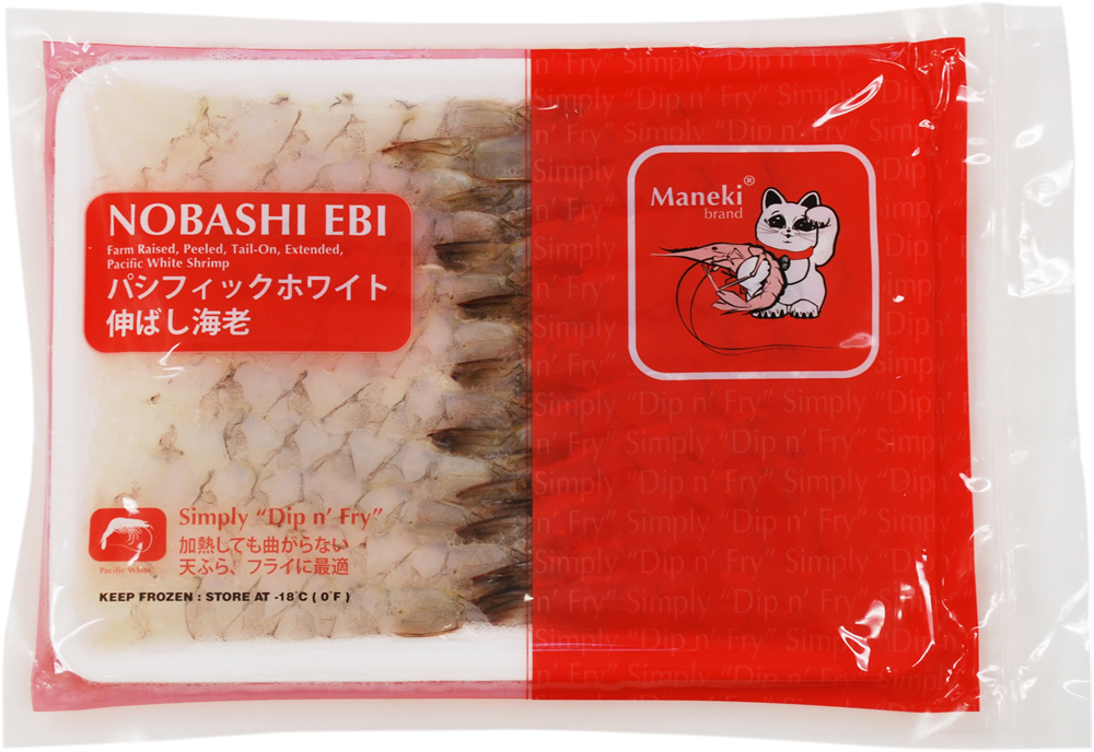 Maneki® Pacific White Nobashi Ebi 600 pc / case product image