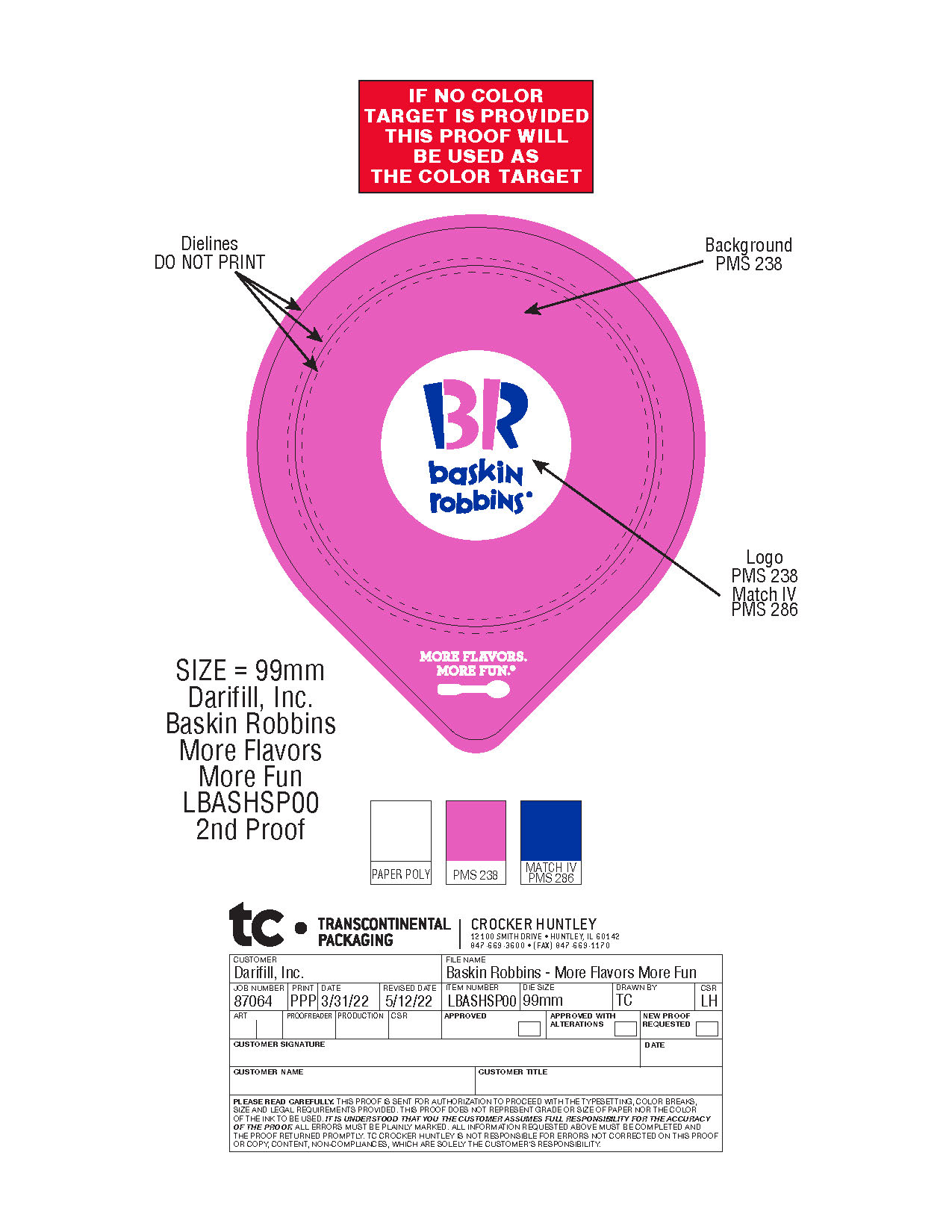 Baskin Robbins Heat Seal product image