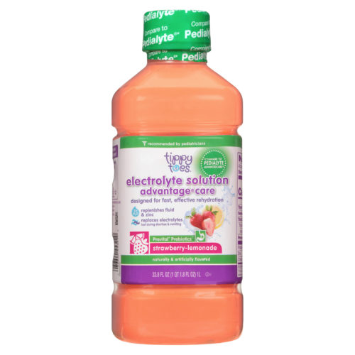 Tippy Toes Electrolyte Solution Advantage Care Strawberry Lemonade 33.8 FL OZ product image