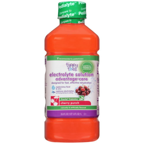 Tippy Toes Electrolyte Solution Advantage Care Cherry Punch 33.8 FL OZ product image