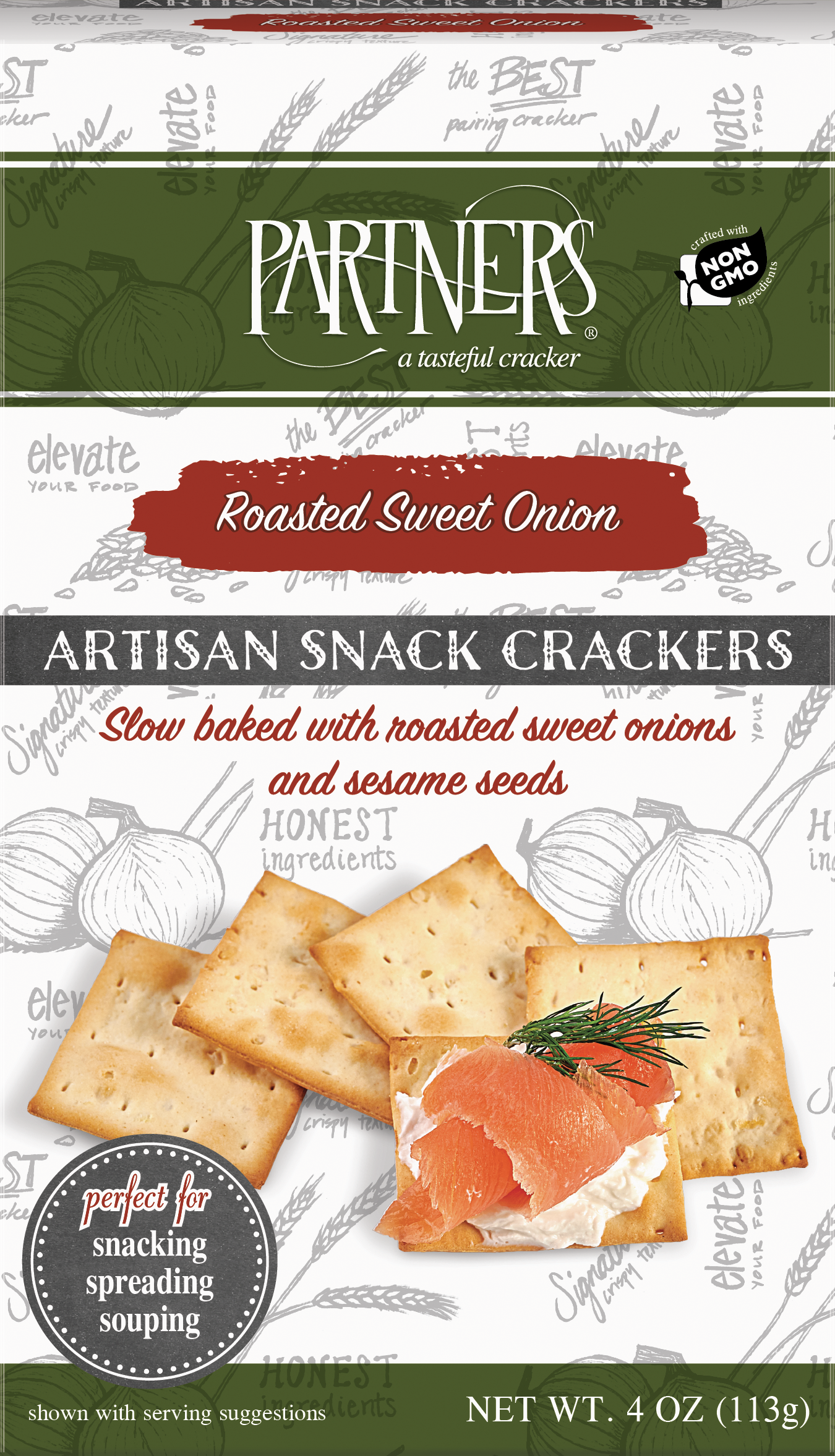 Partners Snack Crackers: Roasted Sweet Onion product image
