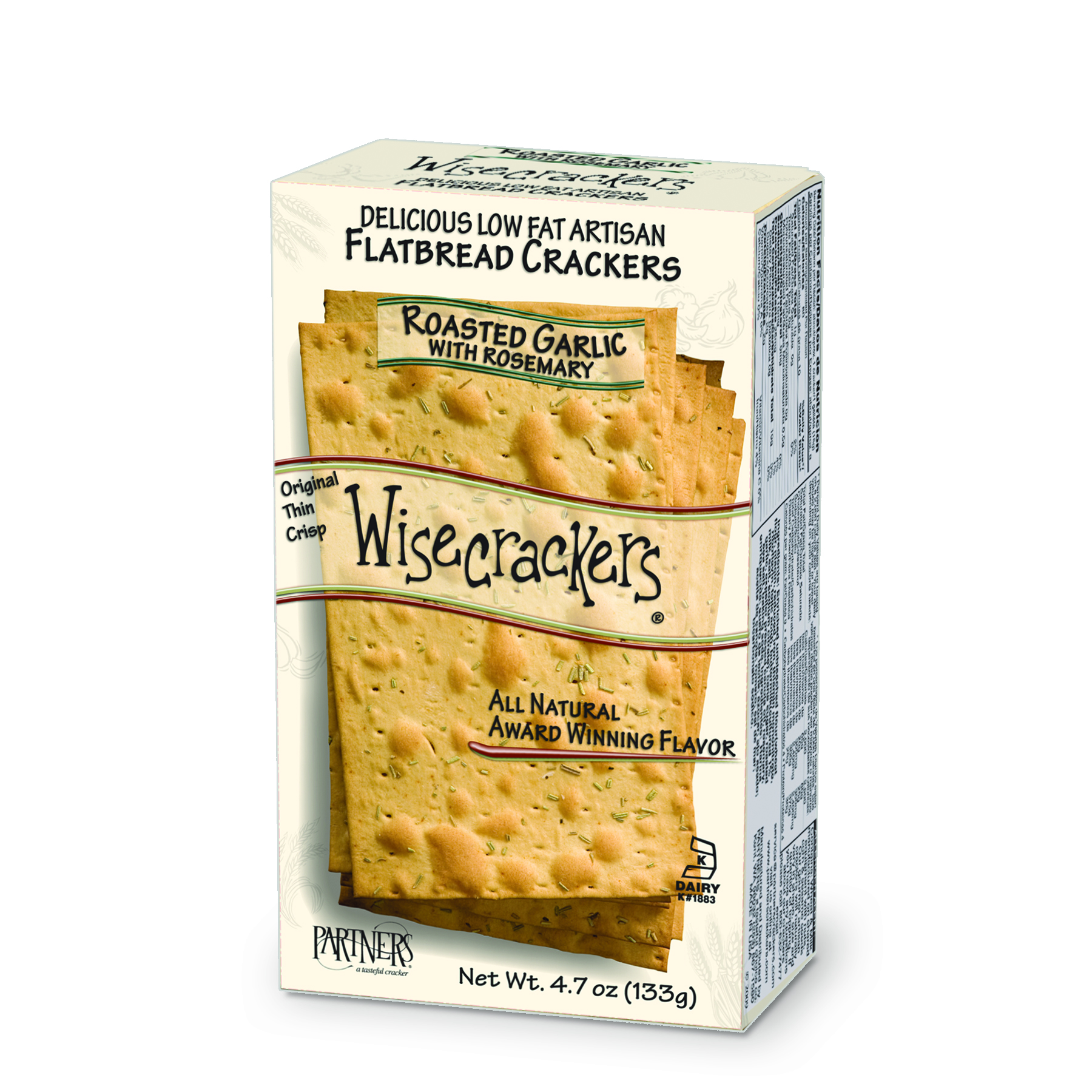 Partners Wisecracker Roasted Garlic With Rosemary Flatbread product image