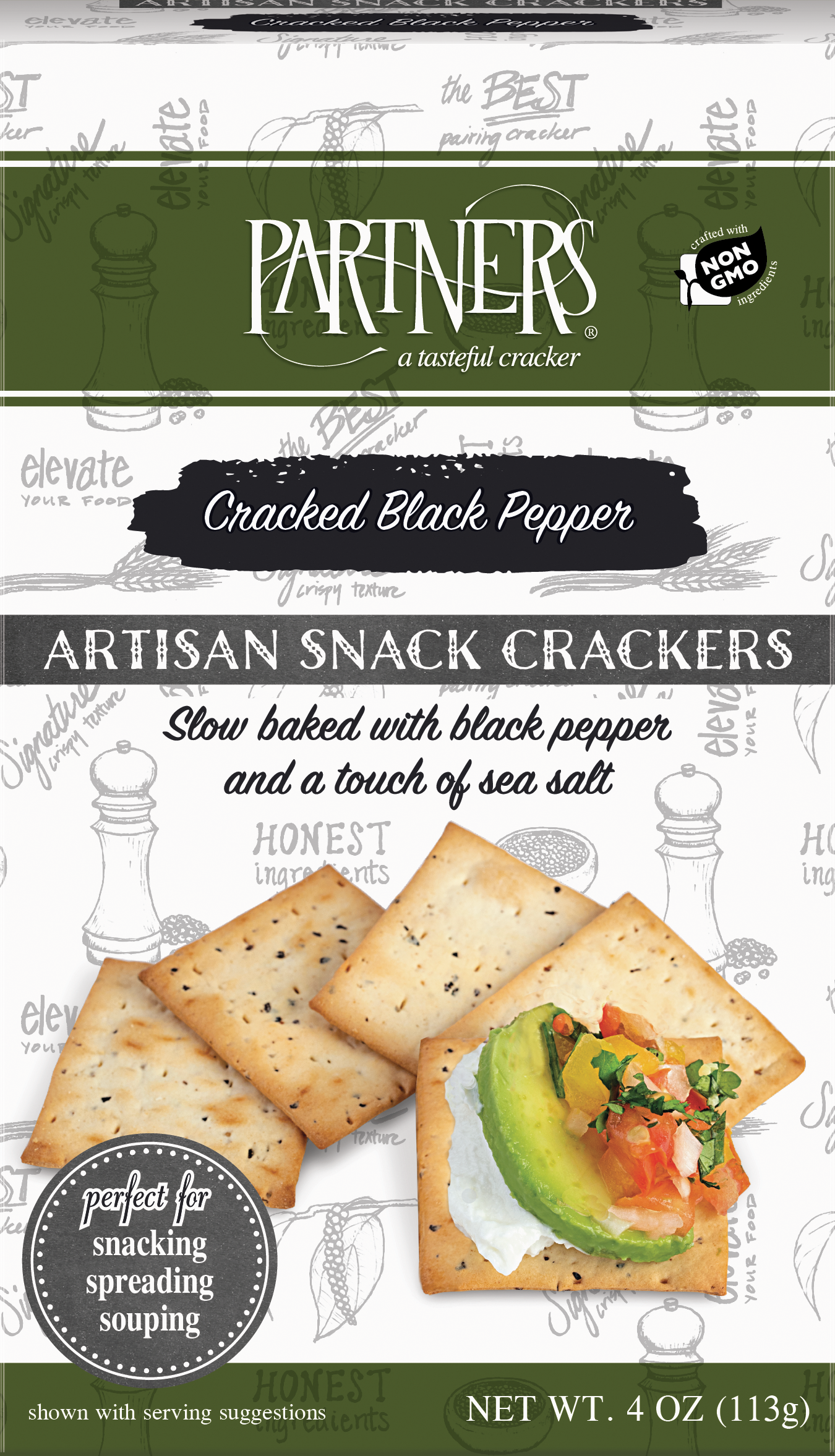Partners Snack Crackers: Cracked Black Pepper product image