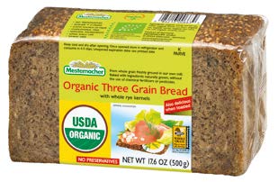 MESTEMACHER ORGANIC THREE GRAIN BREAD 500GR  [bx=12ea] product image