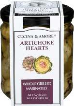 CUCINA & AMORE Grilled & Marinated Artichoke Hearts 6/14oz product image