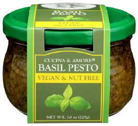 CUCINA & AMORE Vegan & Nut Free Basil Pesto 6/7.9oz product image