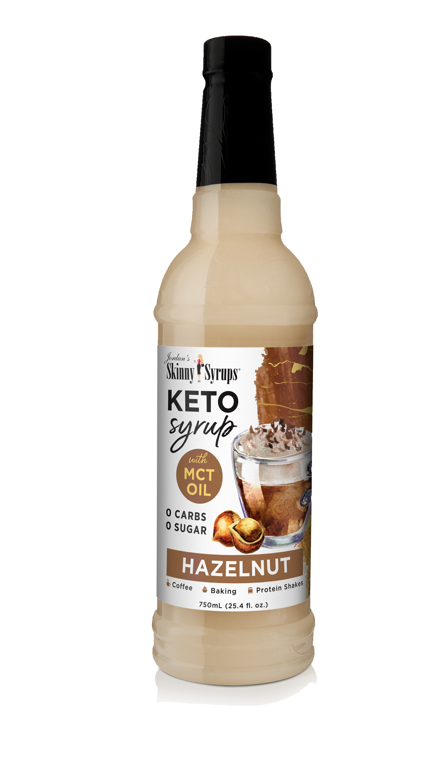 Keto Hazelnut Syrup with MCT - 750ml product image