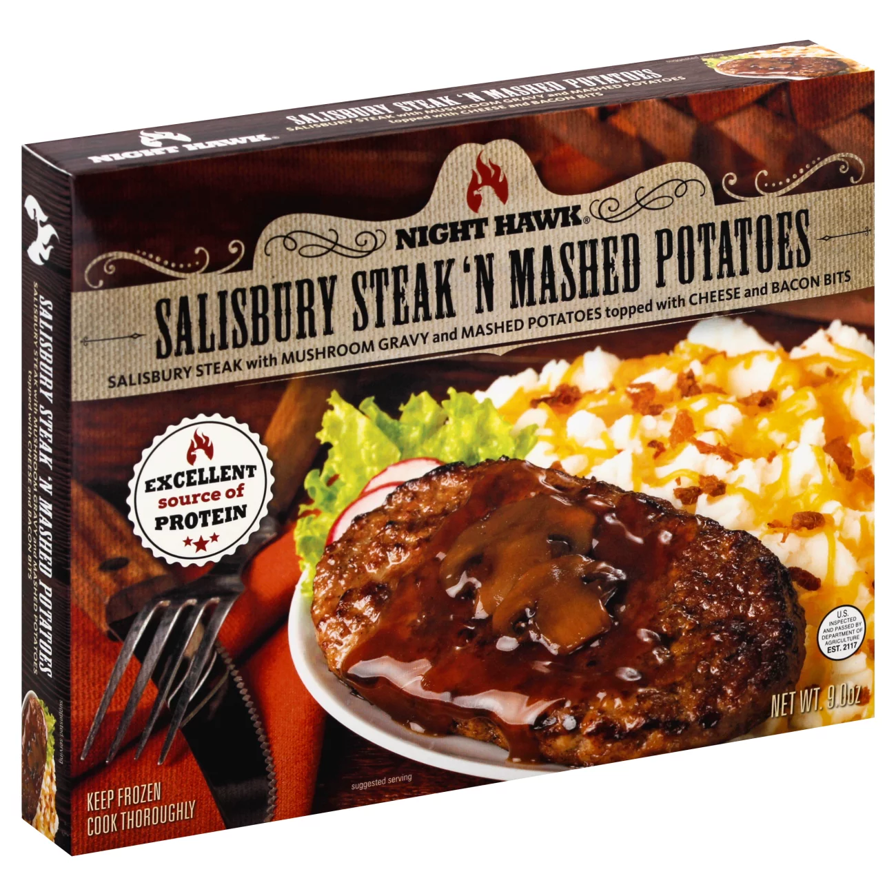 NIGHT HAWK SALISBURY STEAK 'N MASHED POTATOES product image