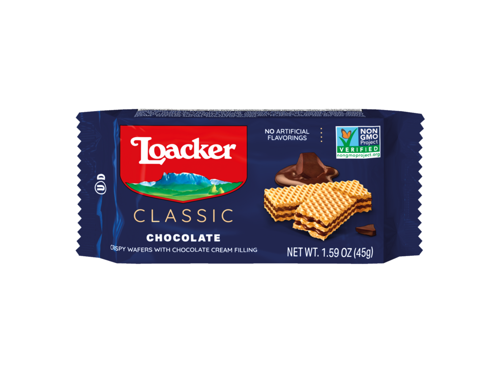 Loacker Chocolate Crispy Wafers with Chocolate Cream 1.59oz product image