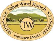 Talus Wind Heritage Meats logo