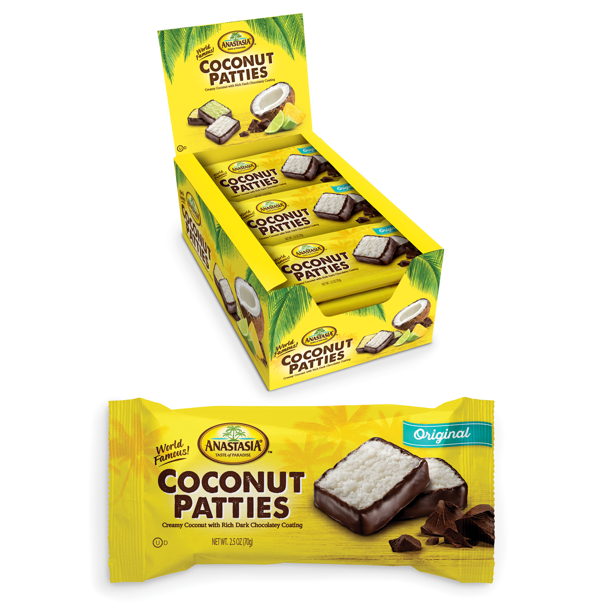 2.6 oz. 2-Pack Coconut Patties, Original, Counter Display product image