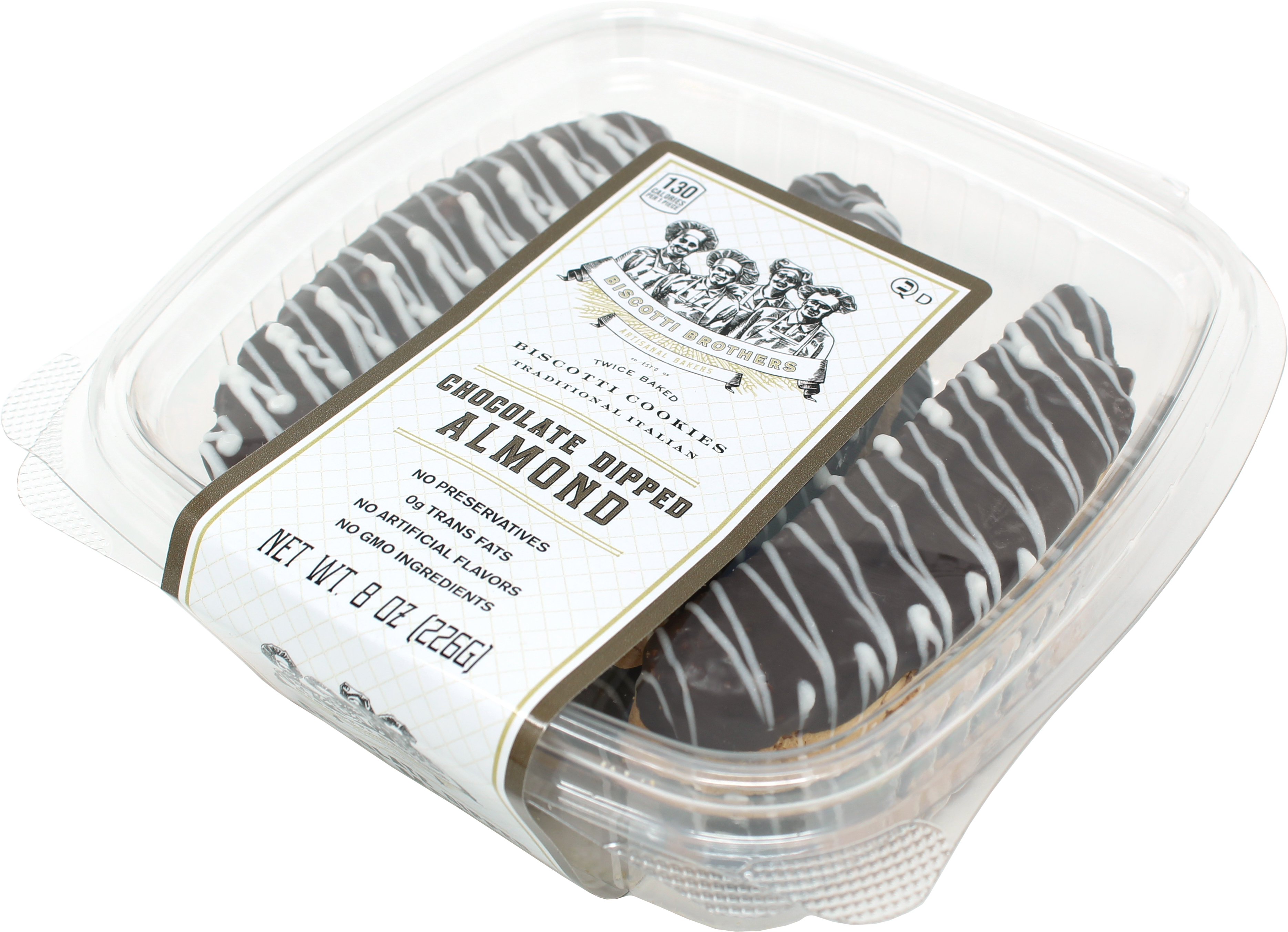 8oz Chocolate Dipped Almond Biscotti product image