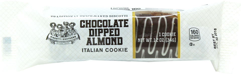 Chocolate Dipped Almond Biscotti IW product image