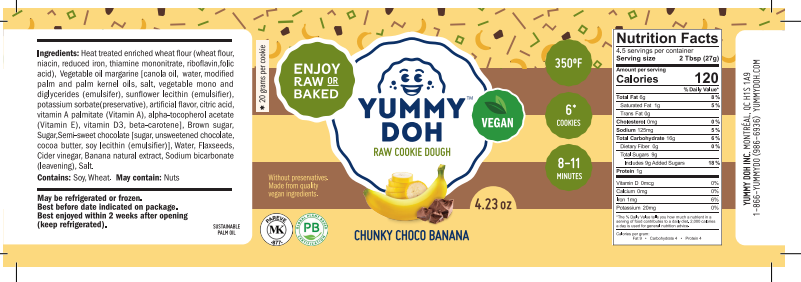 Chunky Choco Banana cookie dough 4.23 oz. x 48 product image