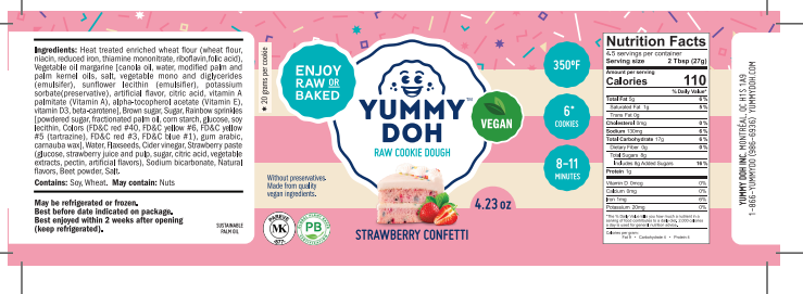 Strawberry Confetti cookie dough 4.23 oz x 24 product image