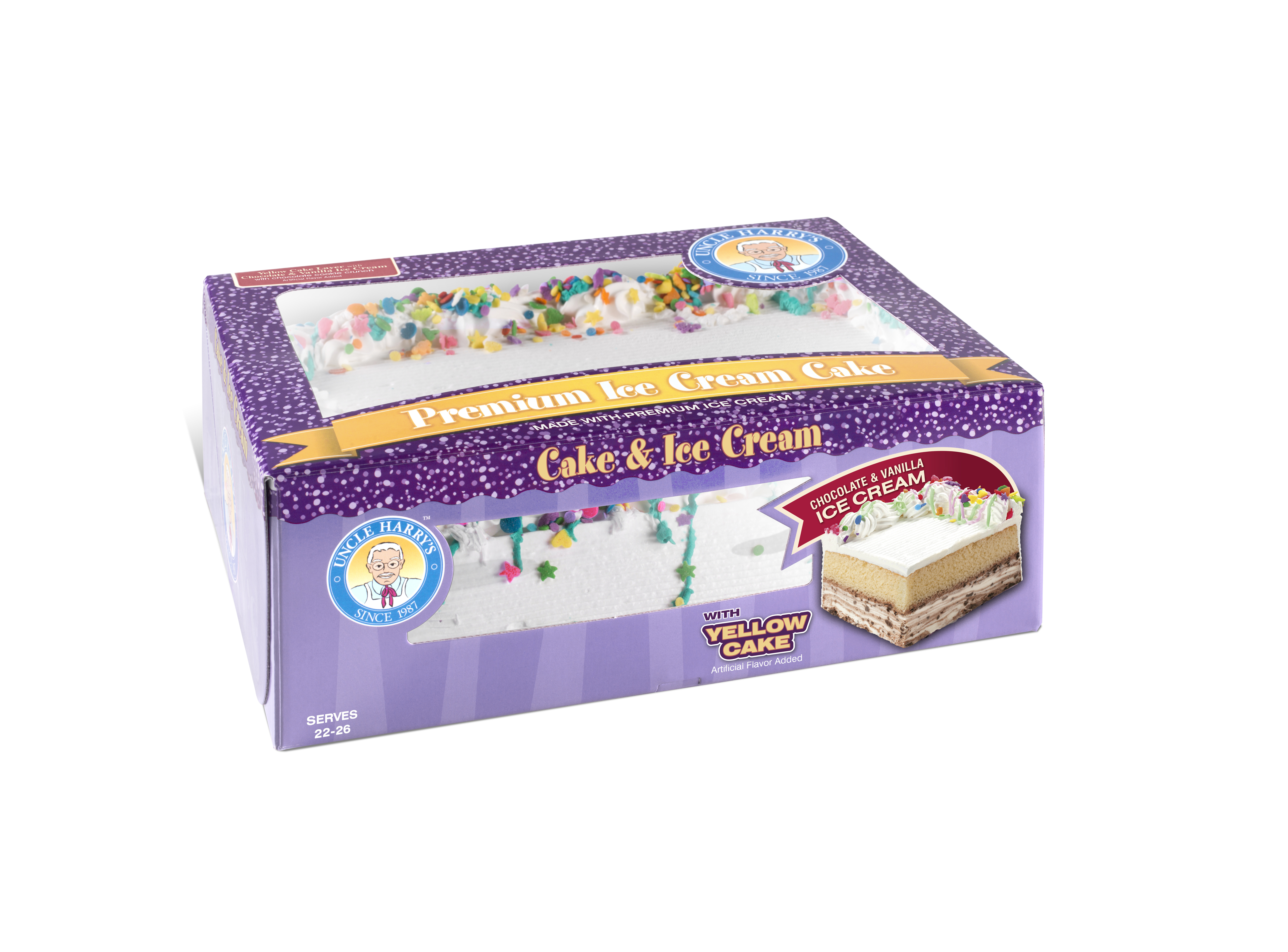 Large Sheet LAYER Choc/Van Cake product image