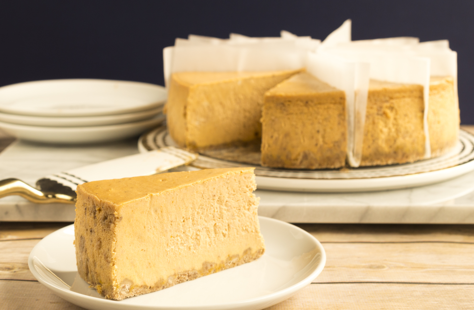 9" - 80oz Pumpkin Cheesecake,12 Slices product image