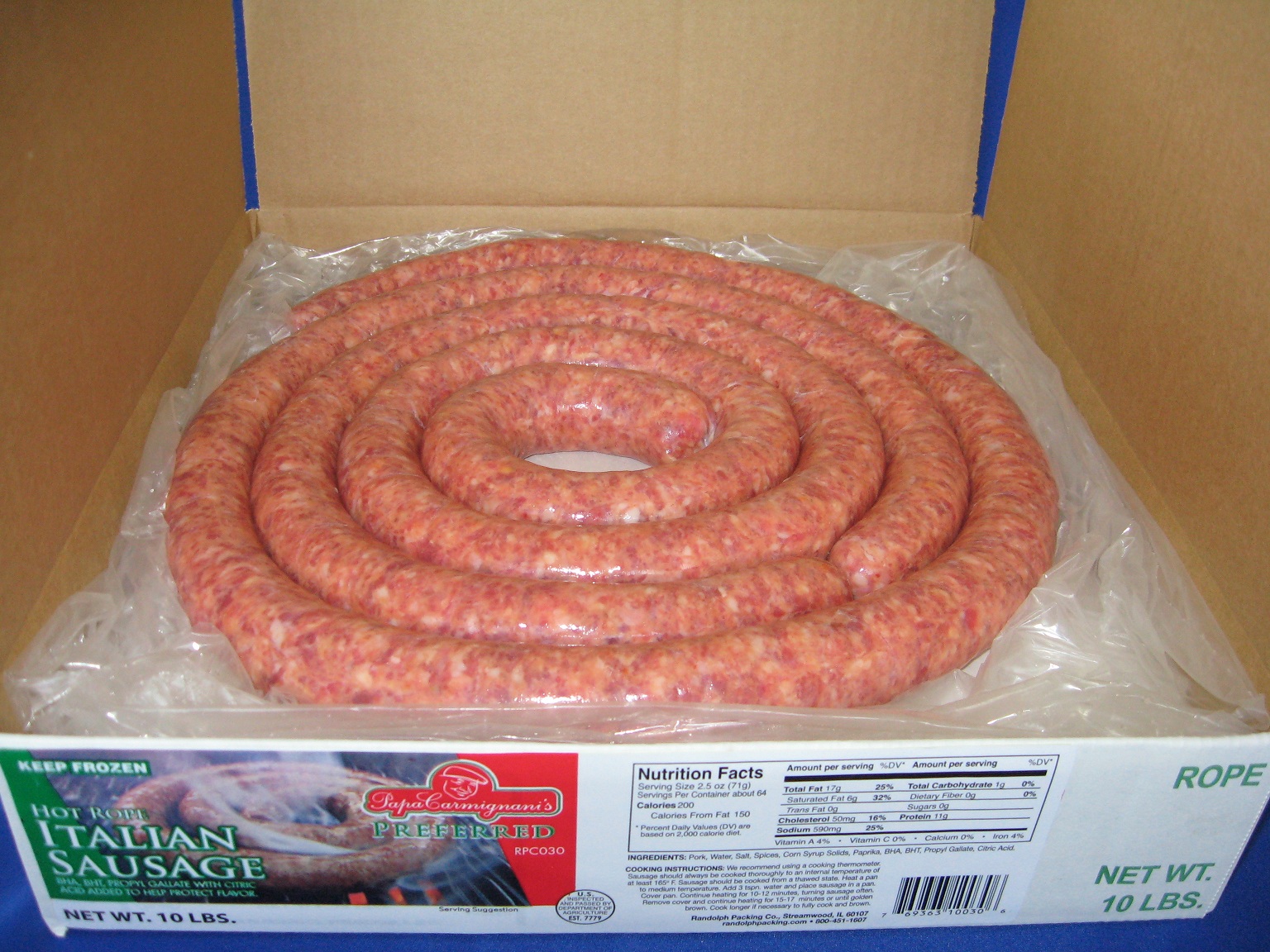 Hot Rope Italian Sausage product image