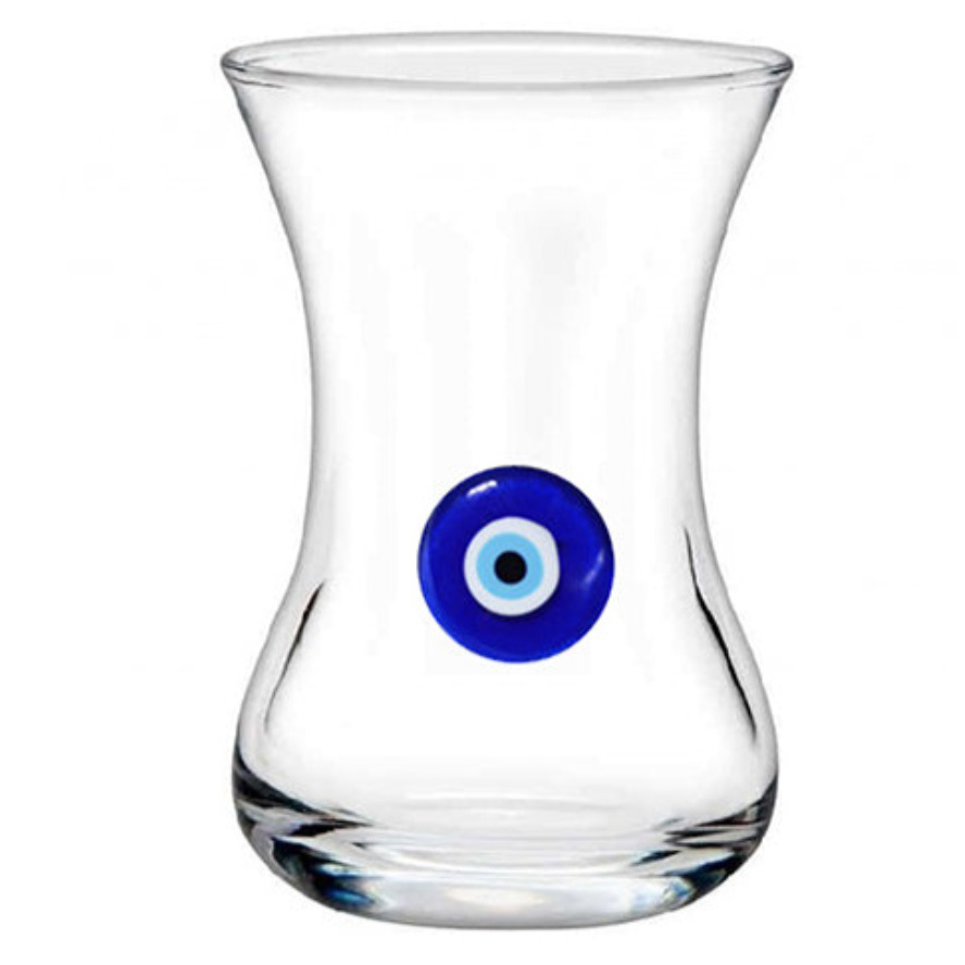 42381-N - PASABAHCE TEA GLASS INCE BELLI NAZAR BONCUKLU 12x6 pcs product image