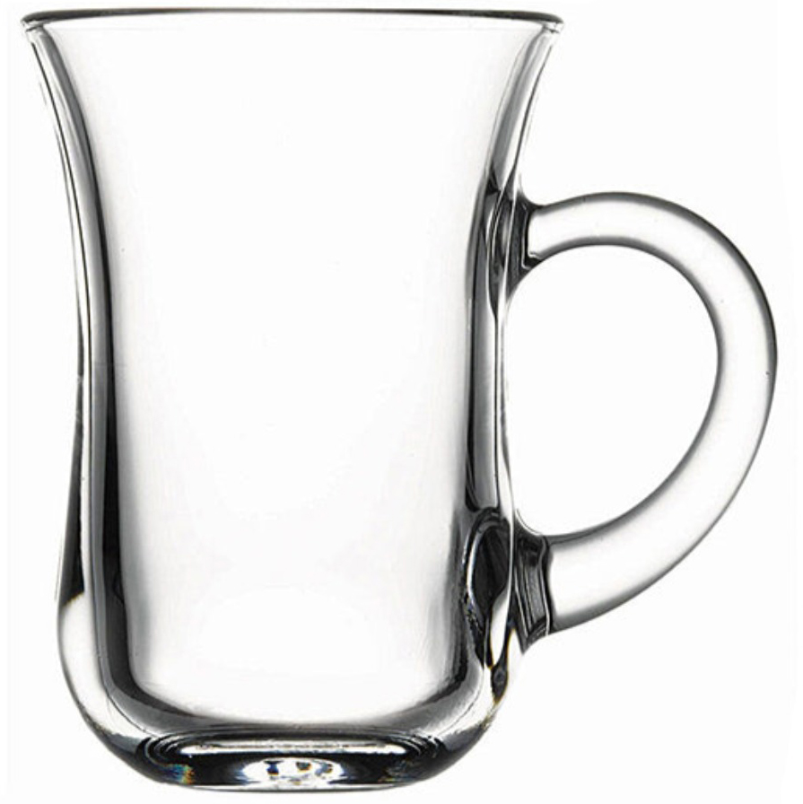 55783 - SISECAM TEA GLASS w HANDLE LARGE (bx=6ea, ct=8 box) 48 pcs product image