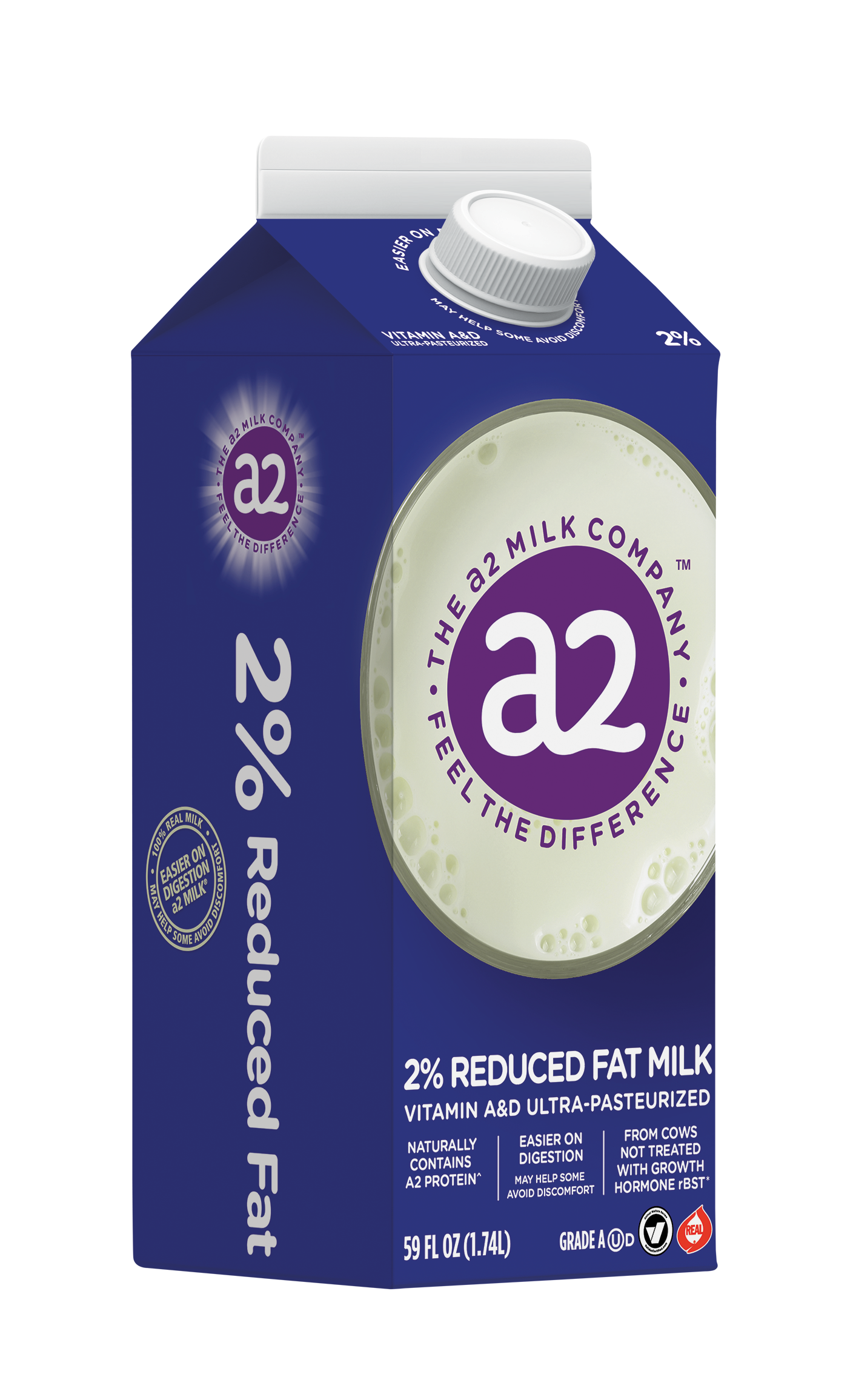 a2 Milk 2% reduced fat milk 59oz product image