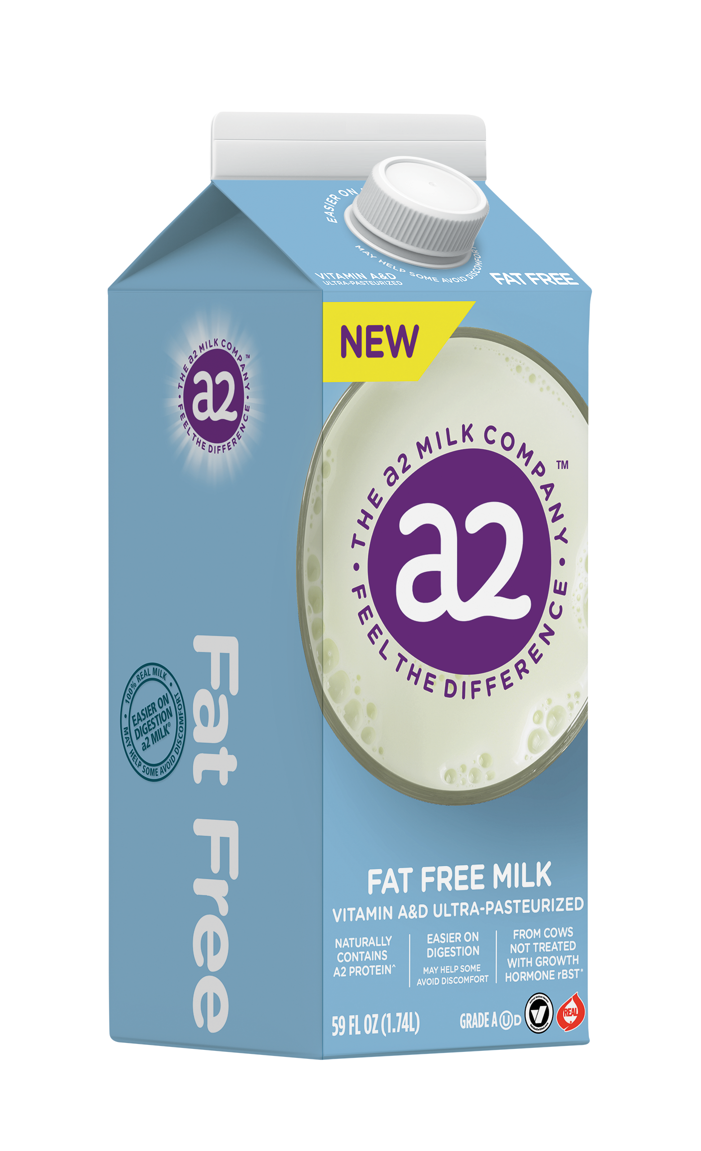 a2 Milk fat free milk 59oz product image