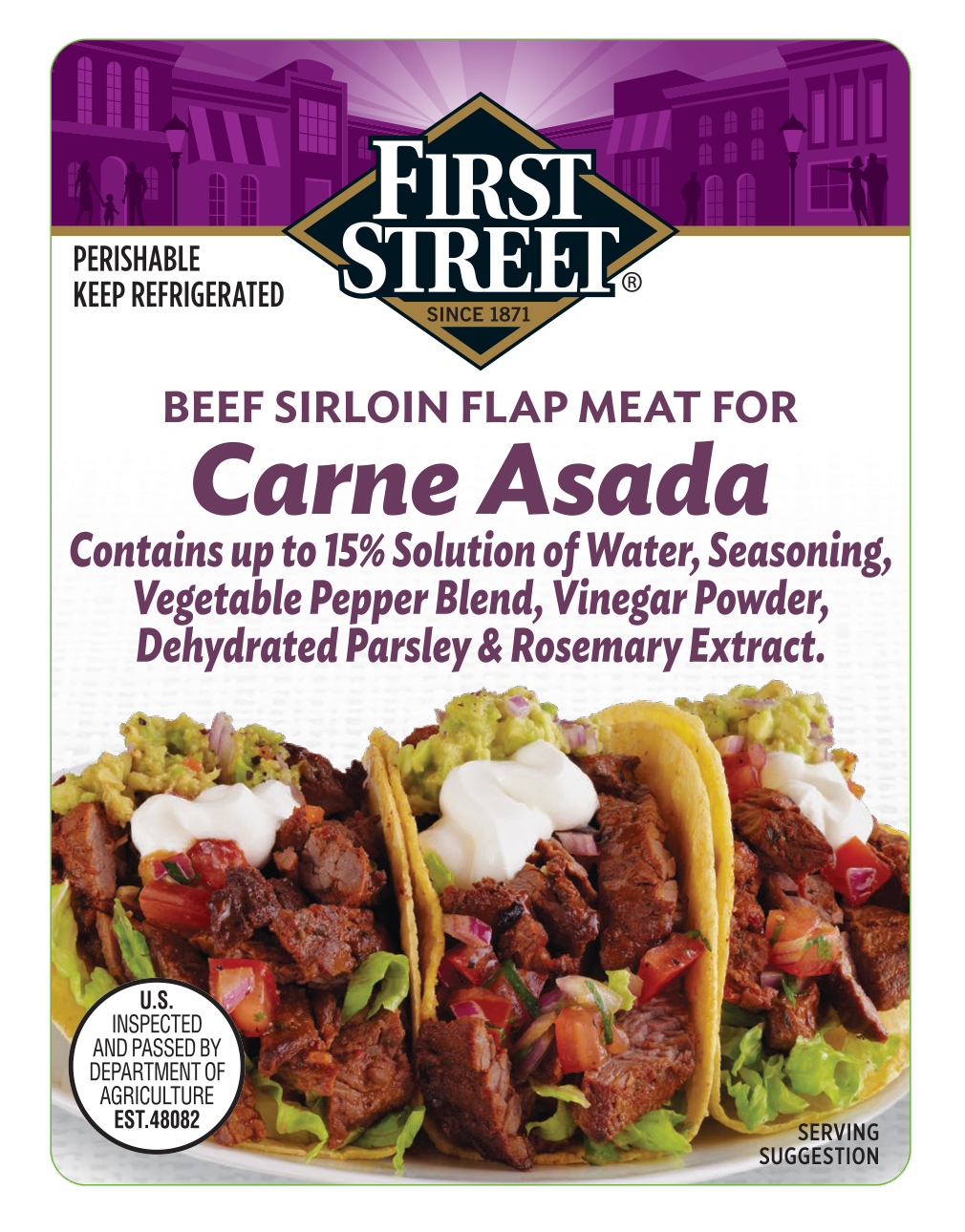 First Street Beef Sirloin Carne Asada product image