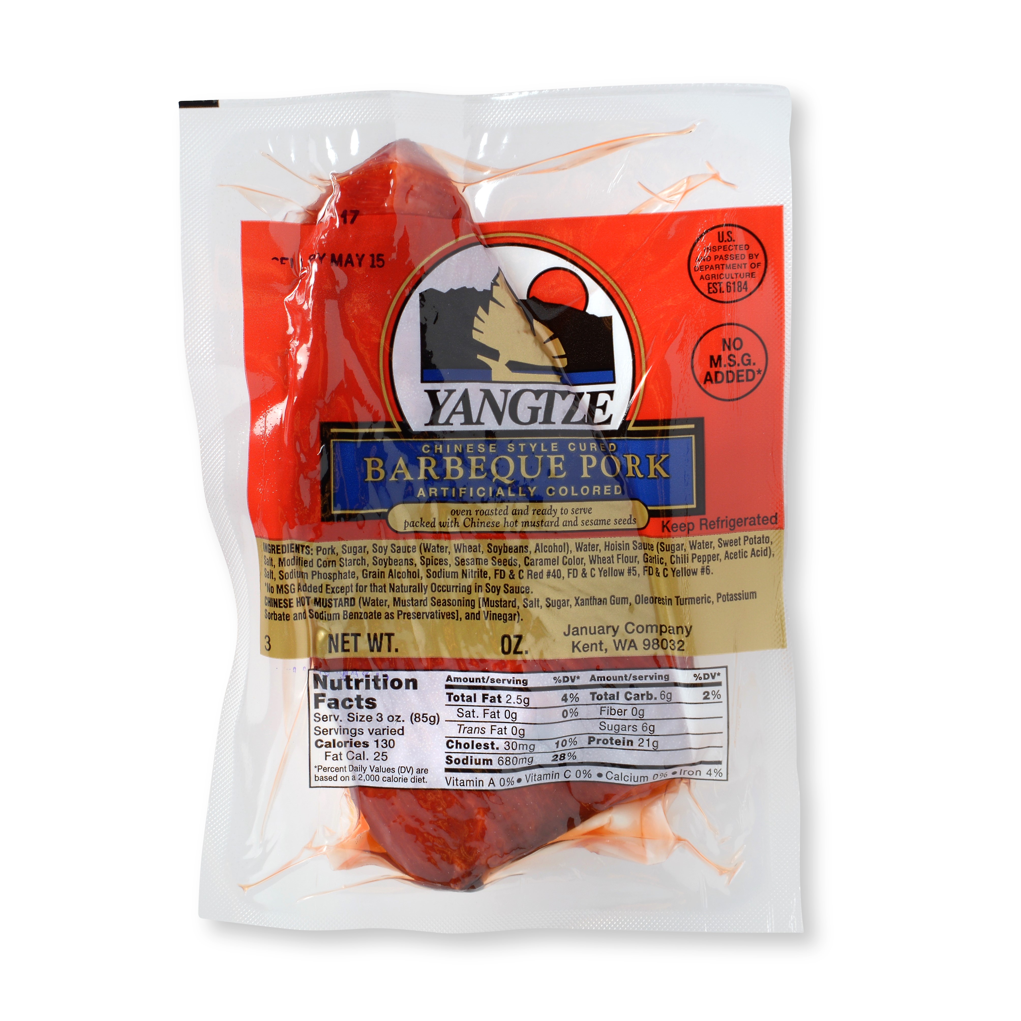 Yangtze BBQ Pork with Mustard & Sesame 18 / 9ozCW Retail Pack Chilled product image