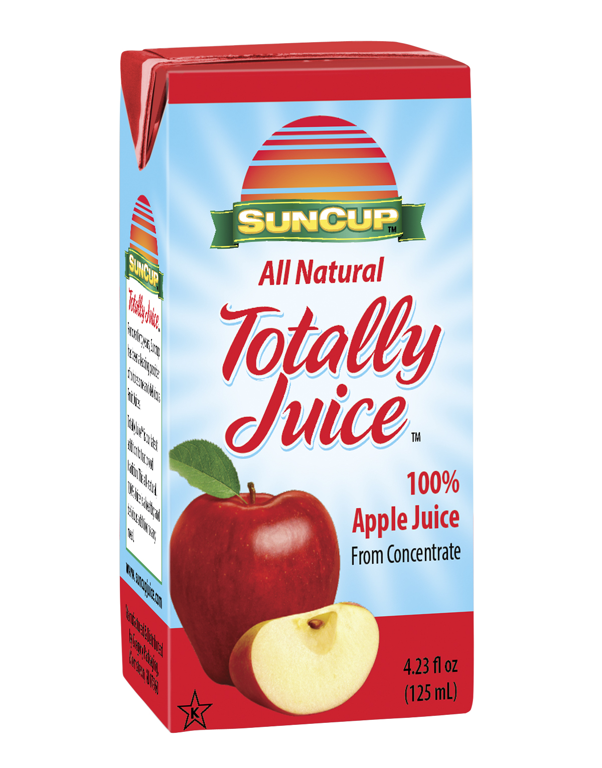 40/4.23 oz. 100% Apple Juice Aseptic Shelf Stable w/straw product image