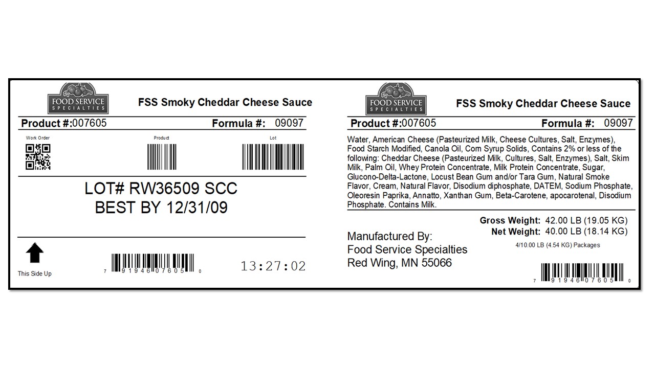 Smoky Cheddar Cheese Sauce (FSS) product image