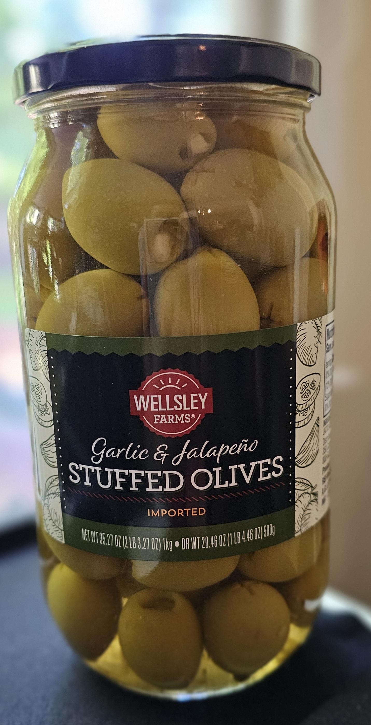 WF JALAPENO & GARLIC STUFFED OLIVES product image