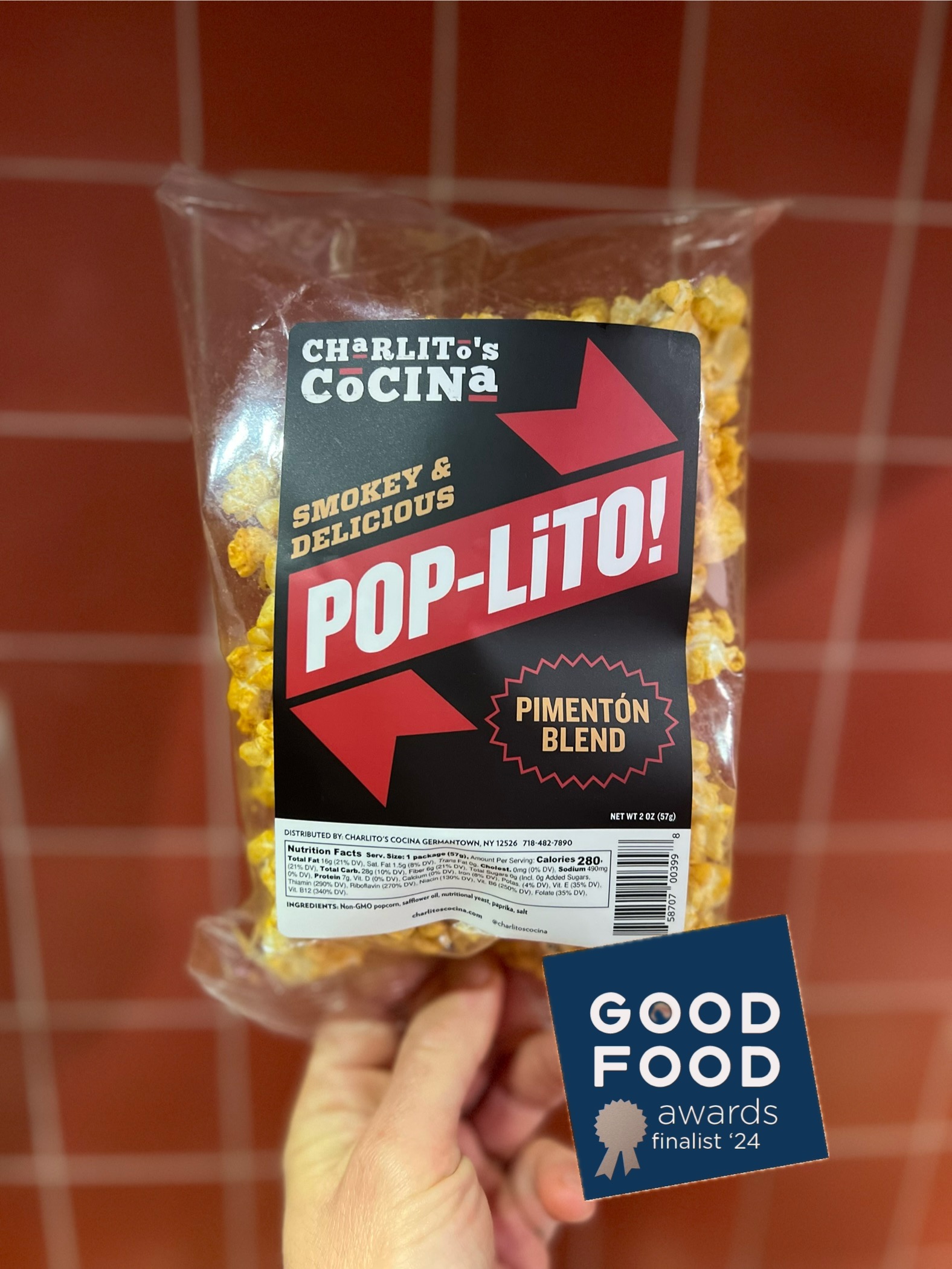Charlito's Cocina Pop-Lito Pimenton Popcorn 2oz product image