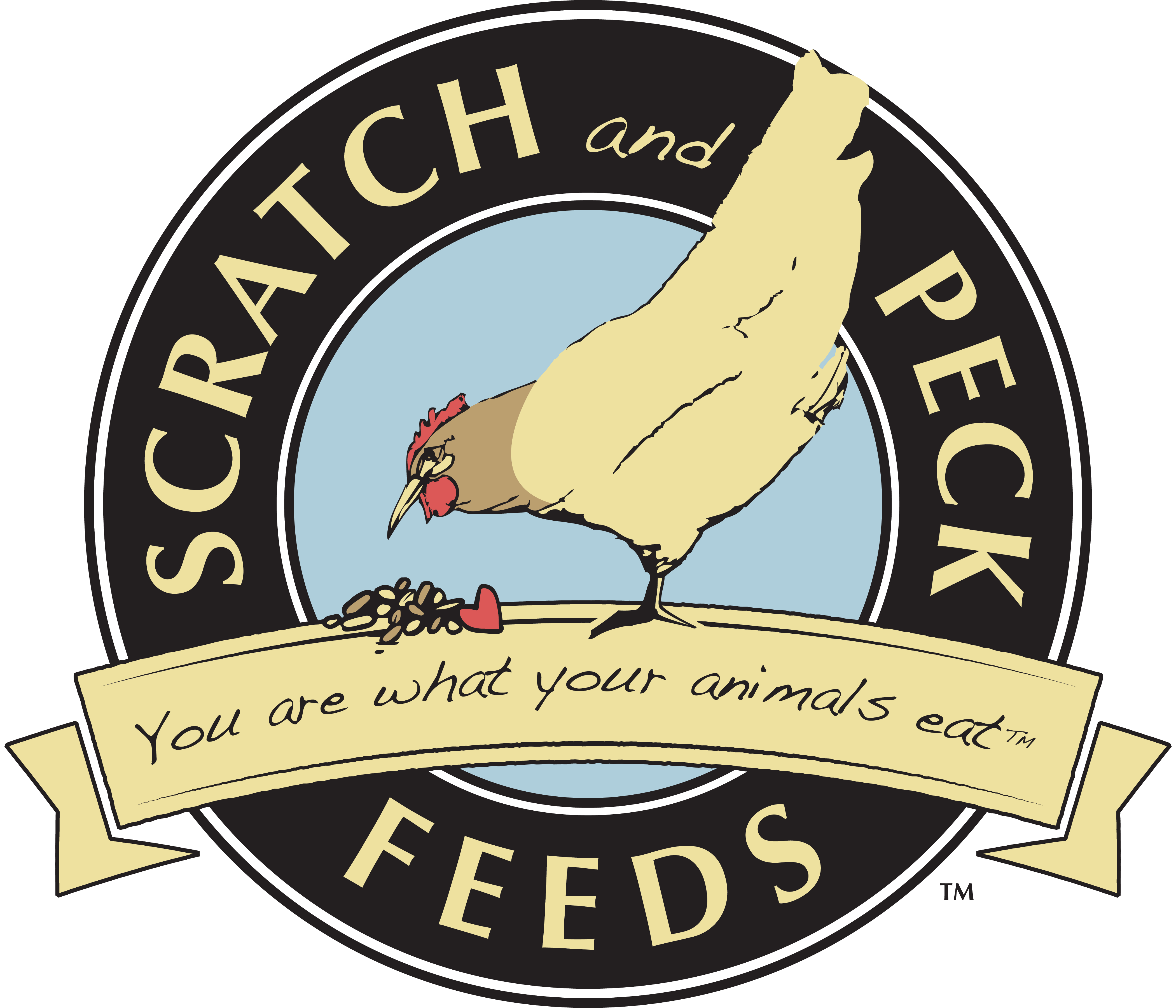 Scratch and Peck Feed logo