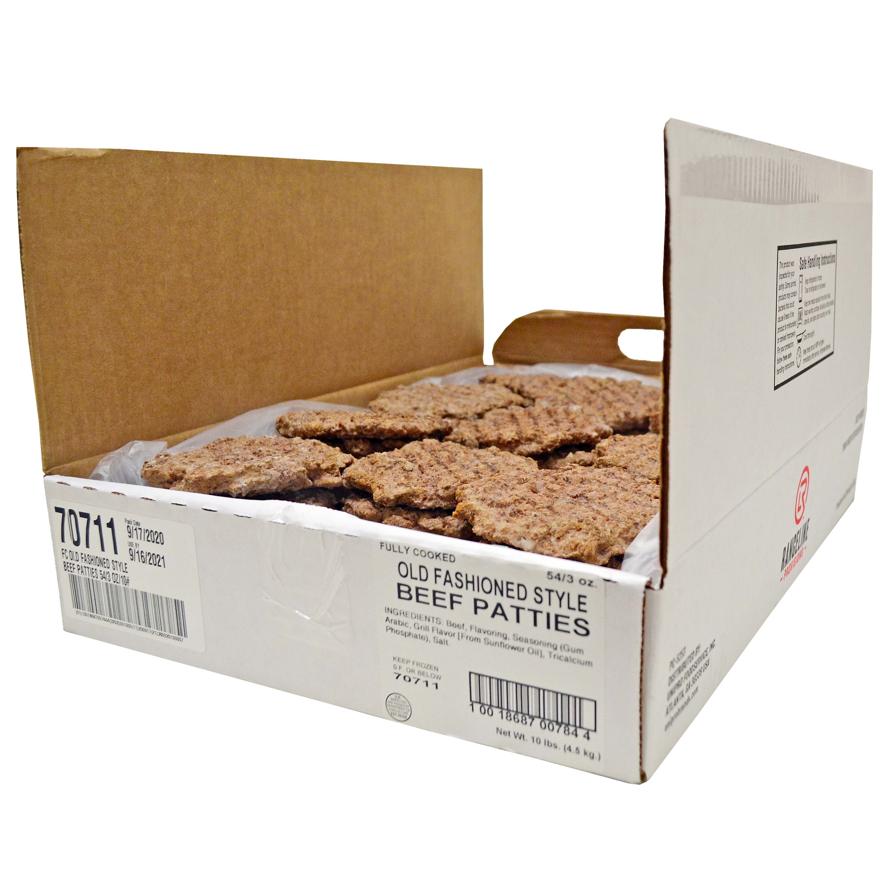 BEEF FLAME BROILED BURGER FC 3OZ product image