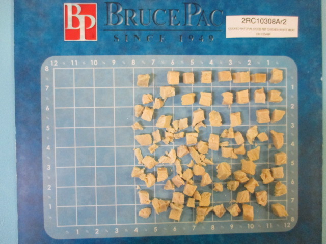 Cooked White Chicken Meat 1/2" Diced - Raised Without Antibiotics product image