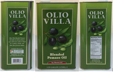 OLIO VILLA POMACE OIL 1GL CAN [bx=4ea] product image