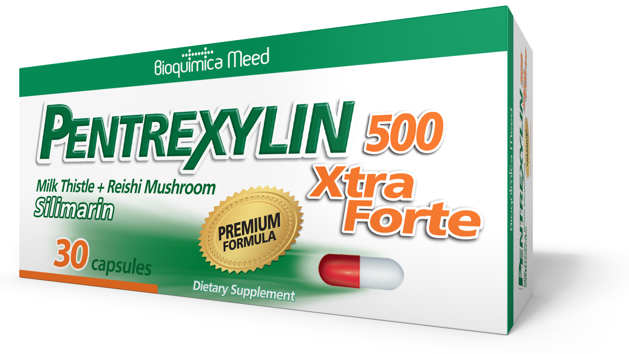 Pentrexylin 500 Xtra Forte w/30 Caps product image