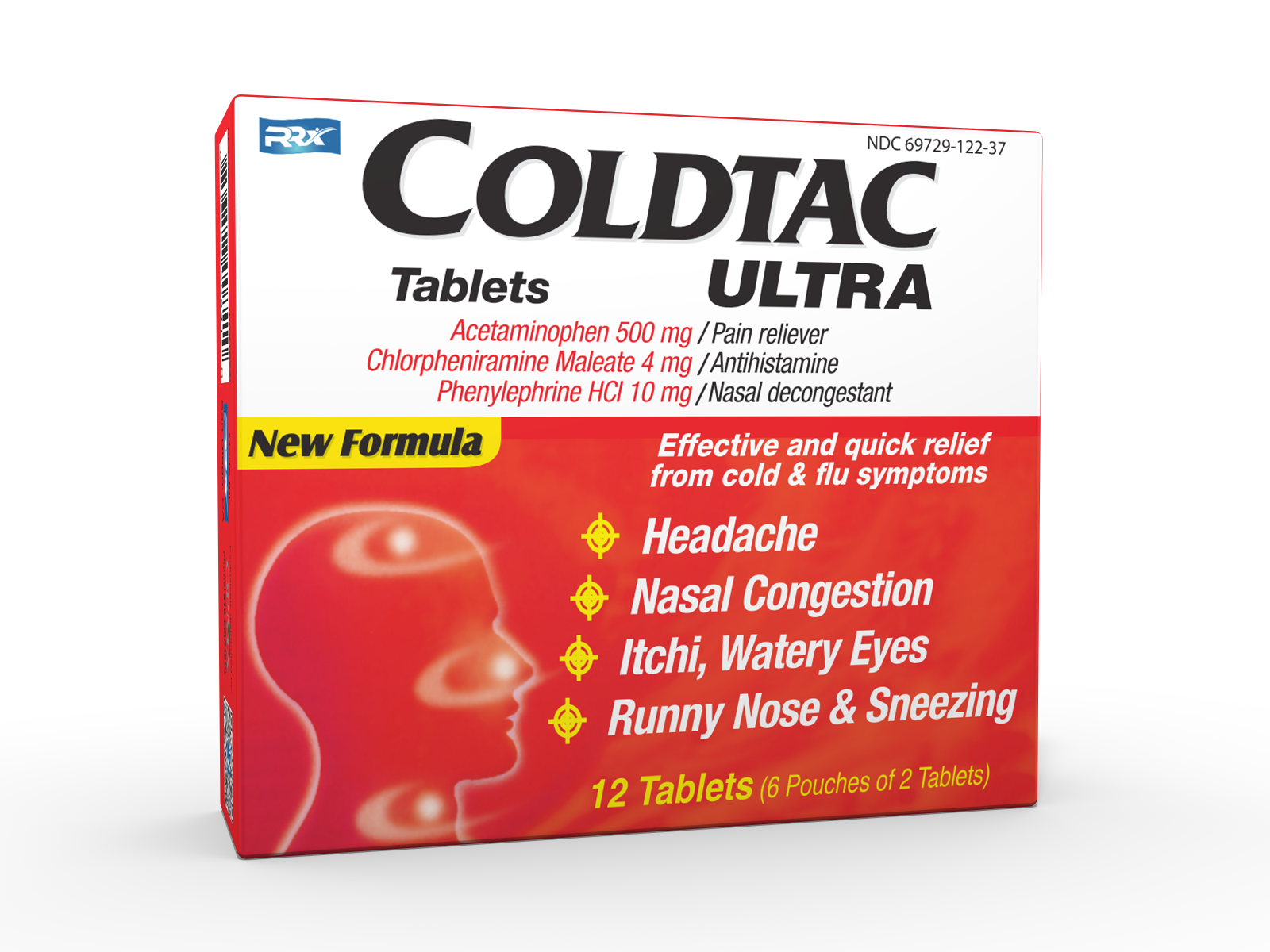 Coldtac Ultra w/12 Tabs New Formula (6-2 pouches) product image