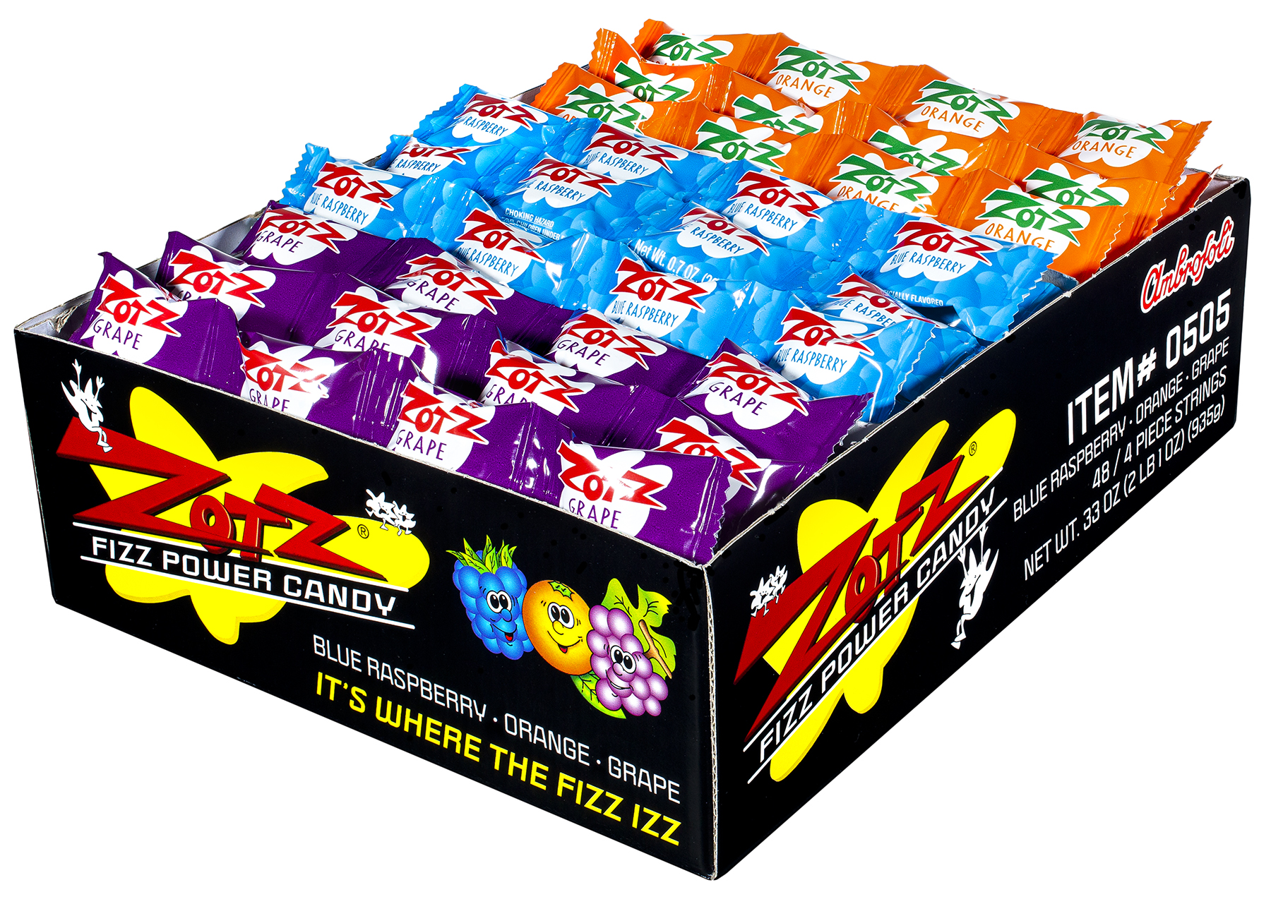 Zotz Strings - Orange, Blue Raspberry, Grape product image