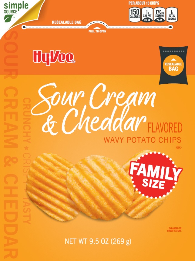 HV Wavy Sour Cream & Cheddar 9.5oz product image