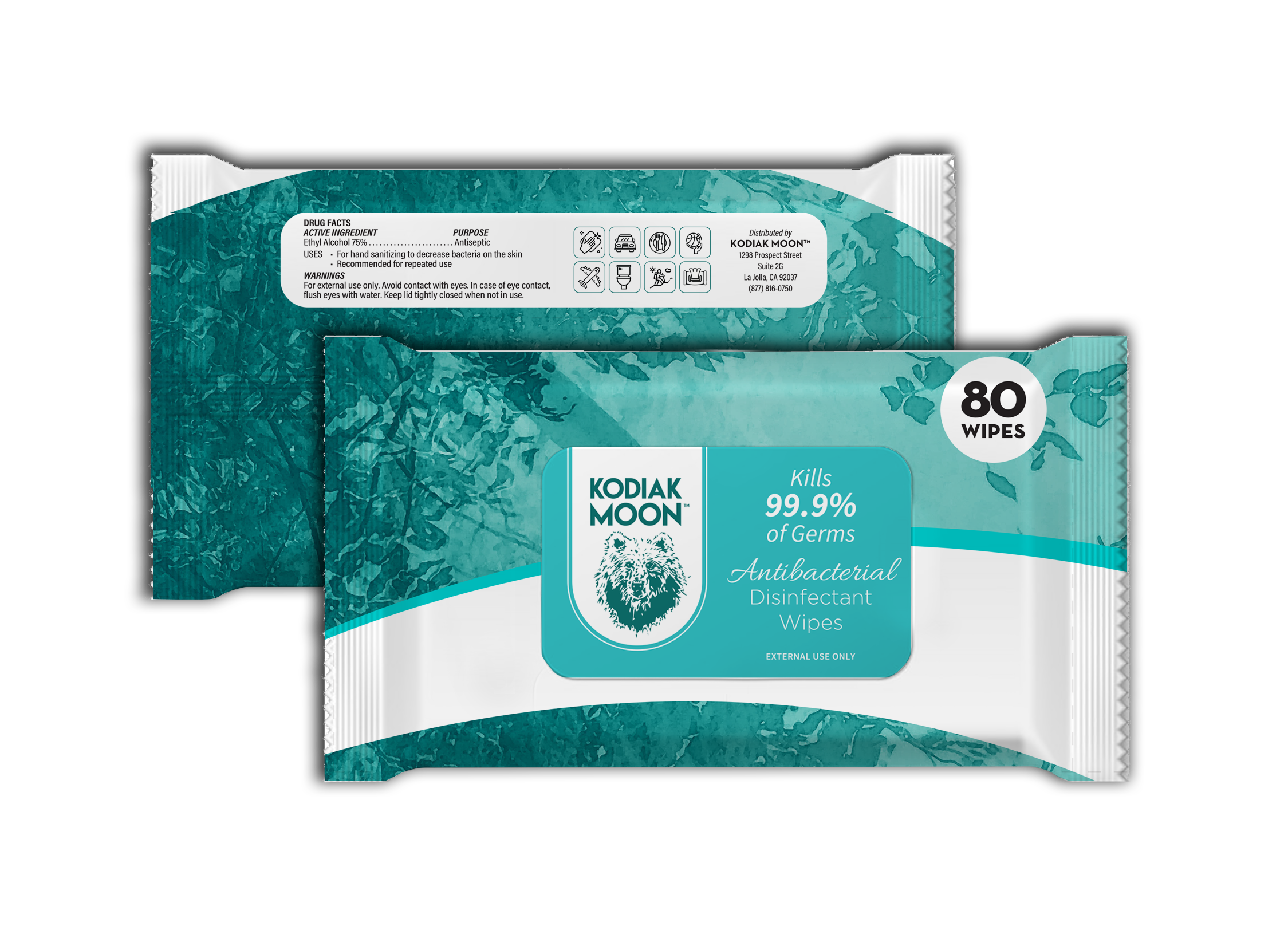 Anti-bacterial wipes 80 wipe (packs) product image