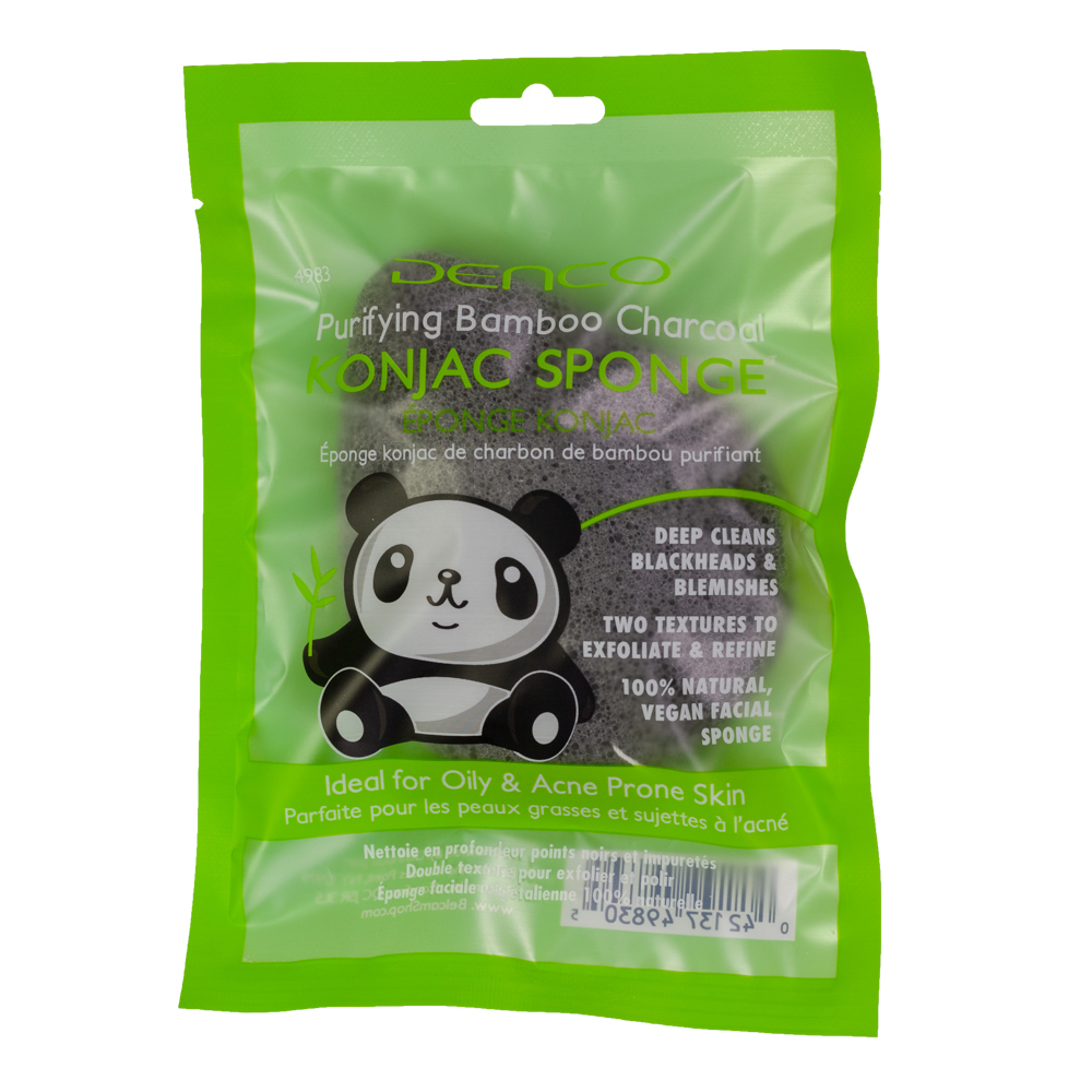 Denco Purifying Bamboo Charcoal Konjac Sponge product image