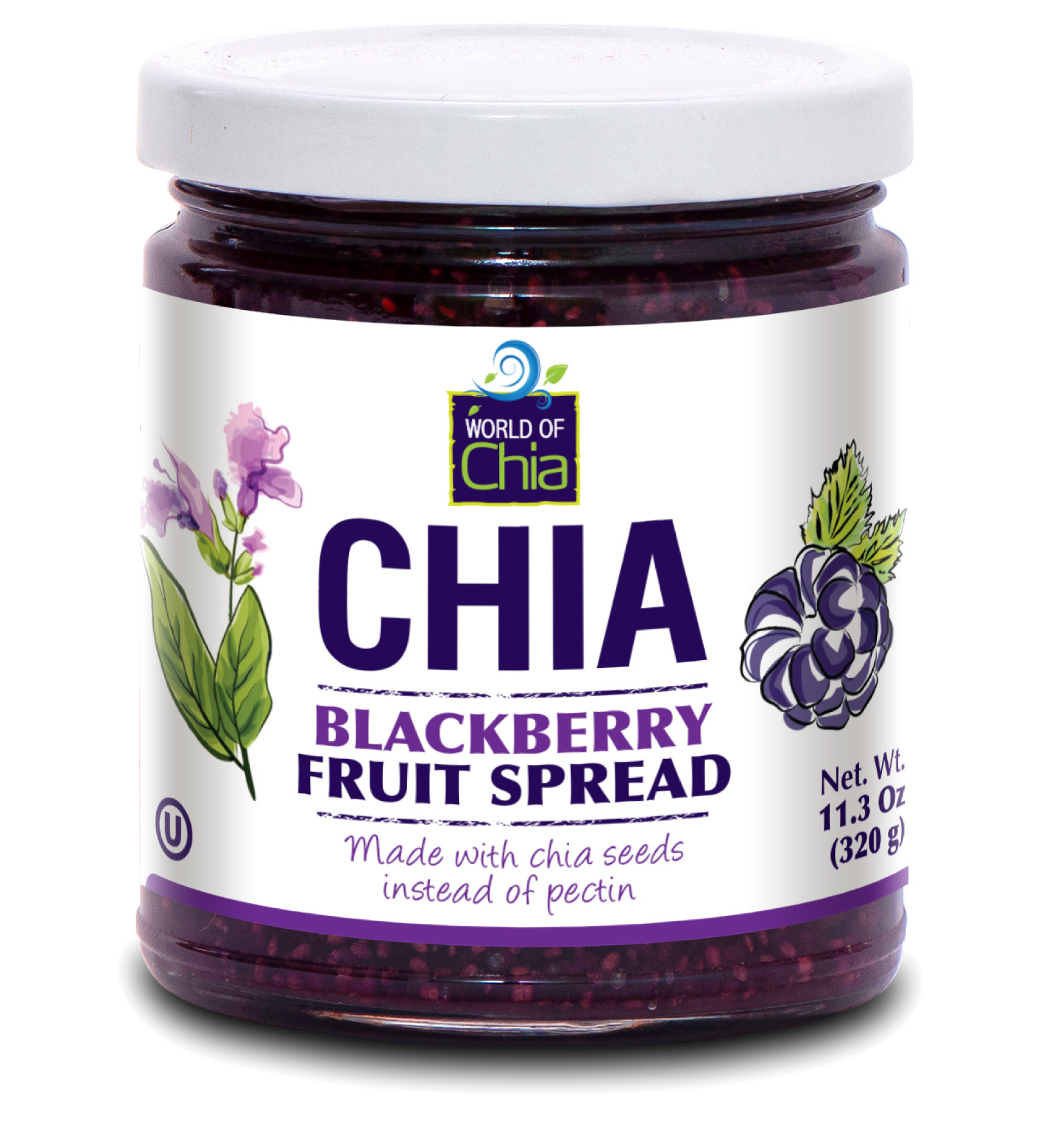 11.3 Oz Chia Blackberry Spread Standard (Tray of 12) - Korean product image