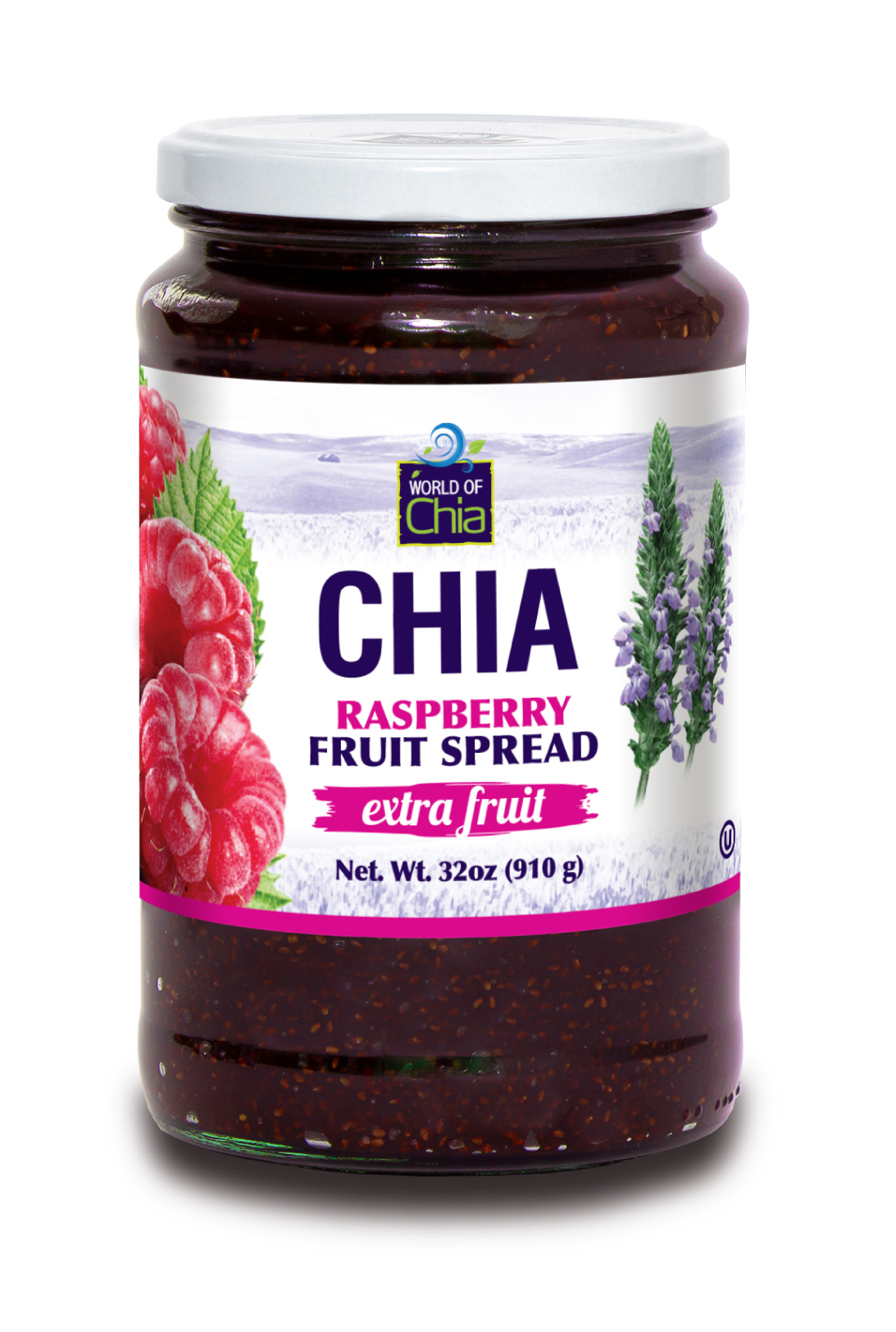 Extra Fruit Raspberry Chia Fruit Spread 32 Oz product image