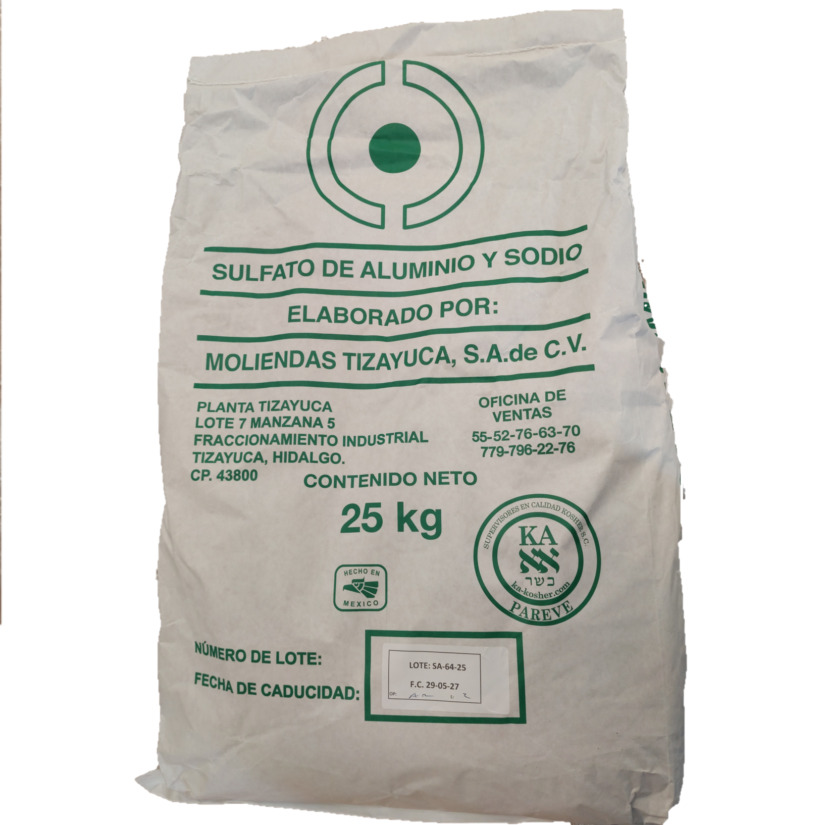 Sulfato de aluminio y sodio product image