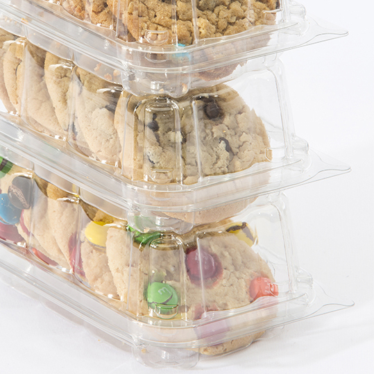 0006 RPET 6 CT COOKIE HINGED CONTAINER product image