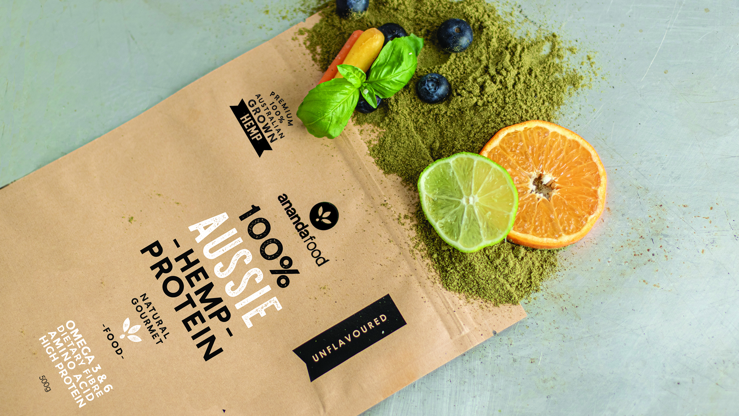 Hemp protein powder retail ready product image