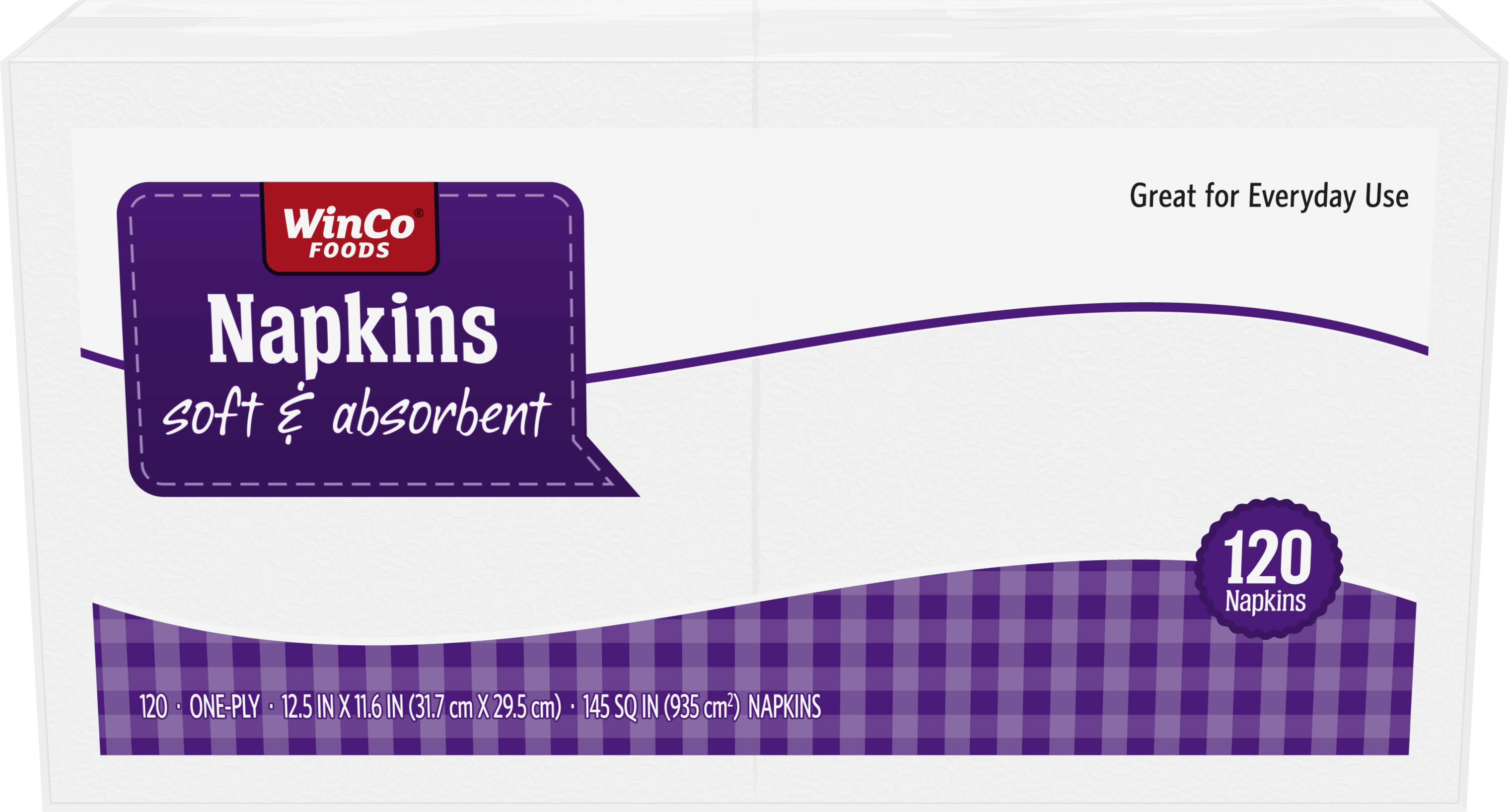 WINCO NAPKINS WH 120 CT product image